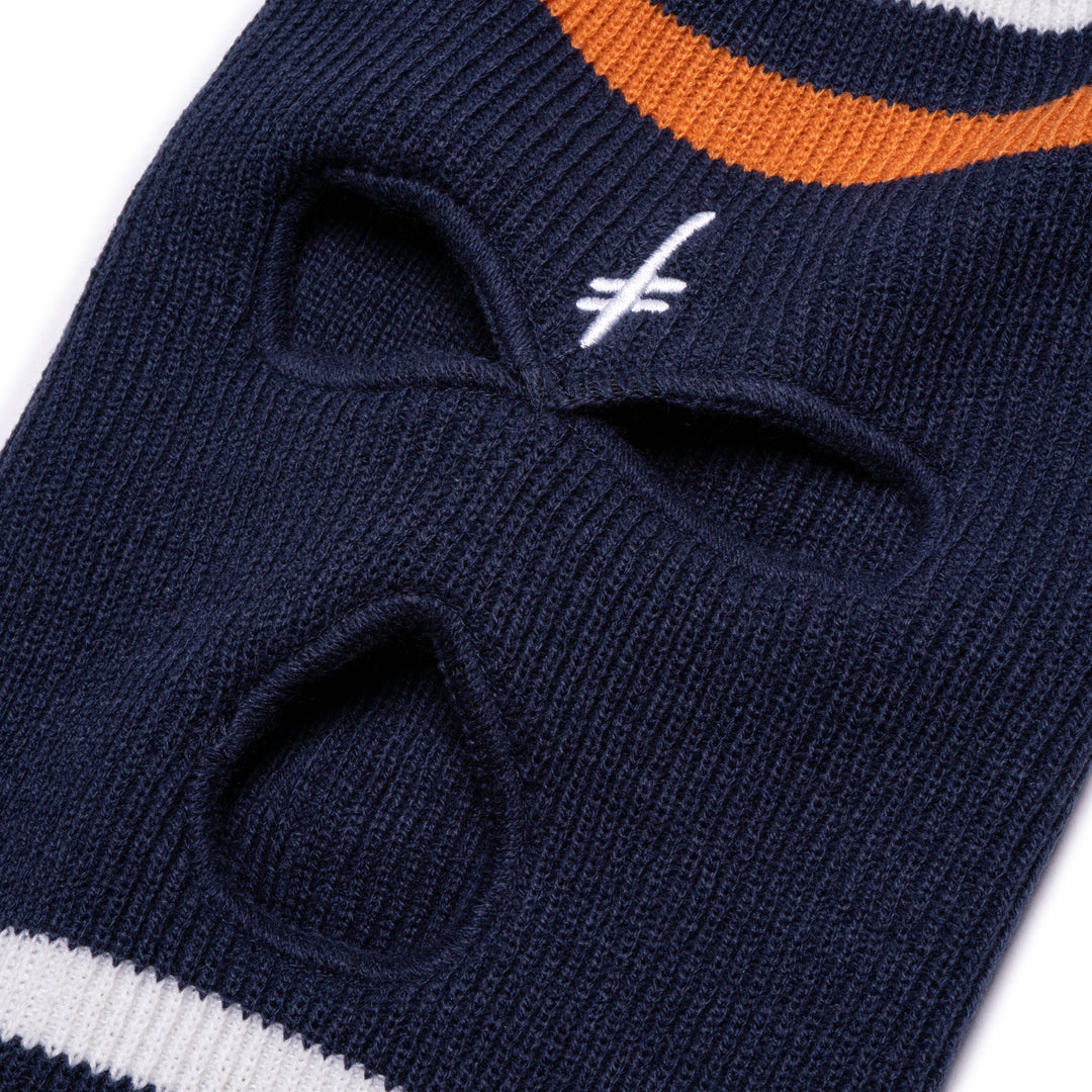 Gang Logo Ski Mask Navy/Orange